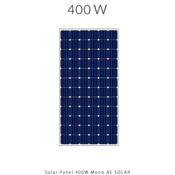 پنل خورشیدی 400 وات مونو کریستال برند AE SOLAR